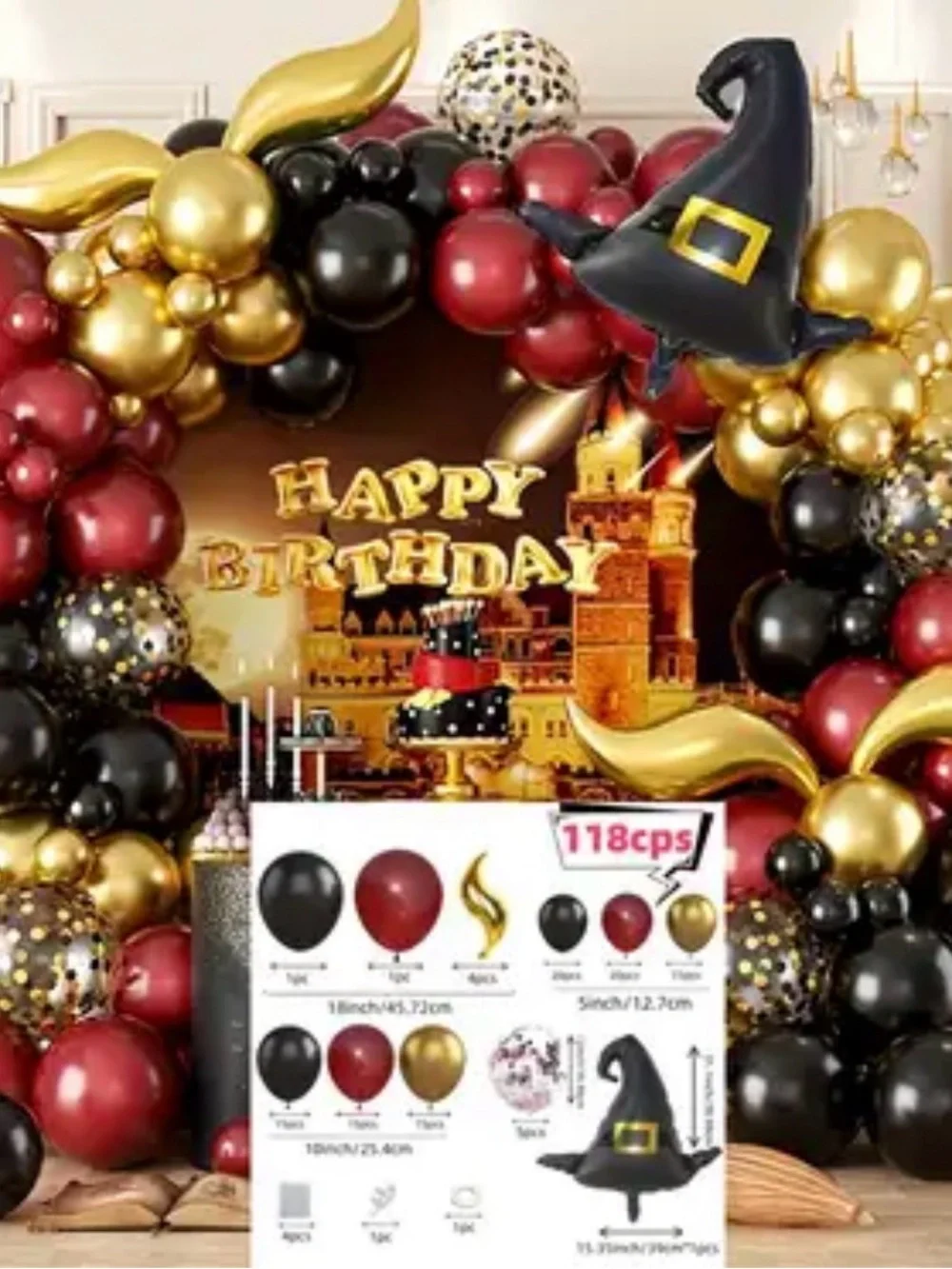 Harry Potter Wizard Party In a Box Decorations Set New